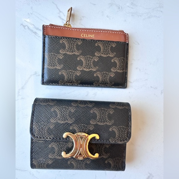 Authentic COMPACT WALLET WITH COIN TRIOMPHE IN TRIOMPHE CANVAS. - Picture 4 of 15